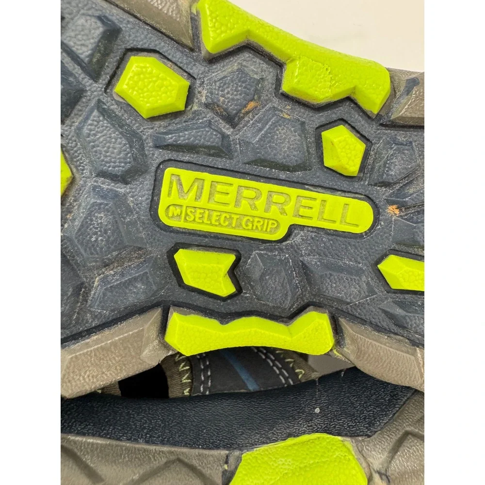 Merrell Hydro Hiker Kids Navy‎ Blue Grey Water Sandals Shoes Size 3W Big Kid